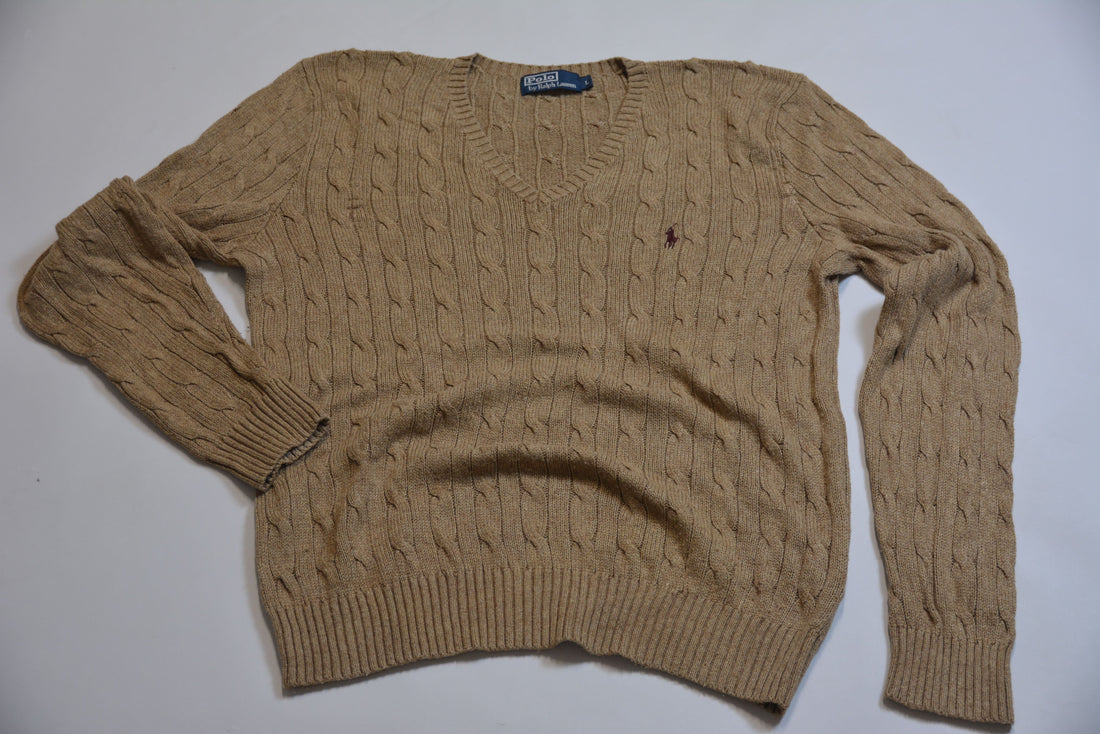 Knitted Beige Ralph Lauren Sweater