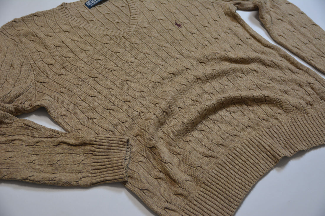 Knitted Beige Ralph Lauren Sweater