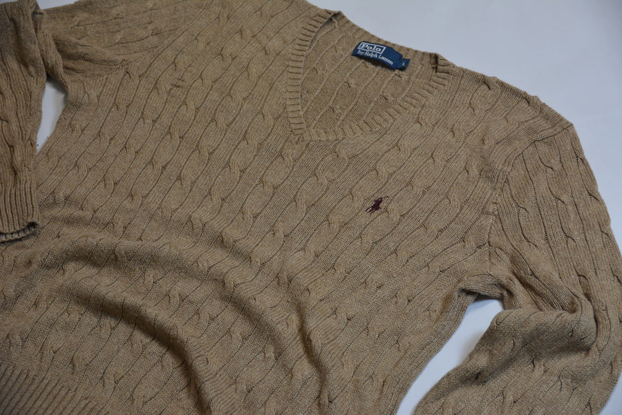 Knitted Beige Ralph Lauren Sweater