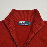 Red Ralph Lauren 1/4 Zip Sweater