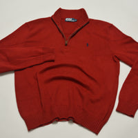 Red Ralph Lauren 1/4 Zip Sweater