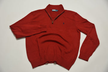 Red Ralph Lauren 1/4 Zip Sweater