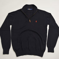 Black Ralph Lauren 1/4 Zip Sweater