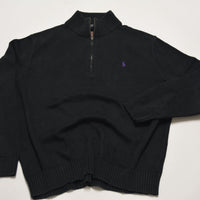 Black Ralph Lauren 1/4 Zip Sweater