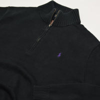 Black Ralph Lauren 1/4 Zip Sweater