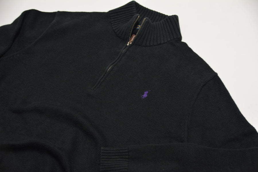 Black Ralph Lauren 1/4 Zip Sweater