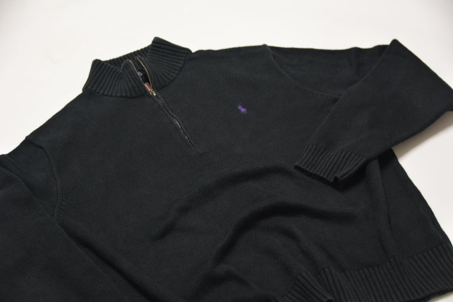 Black Ralph Lauren 1/4 Zip Sweater