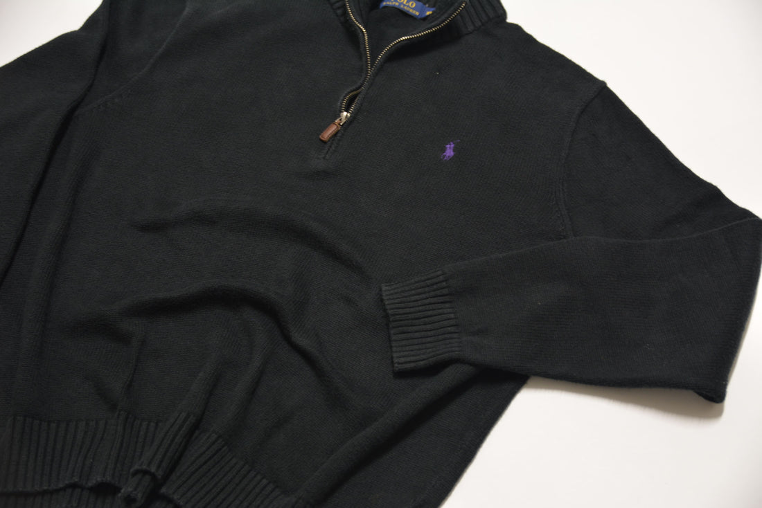 Black Ralph Lauren 1/4 Zip Sweater