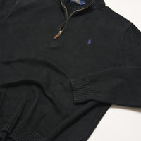 Black Ralph Lauren 1/4 Zip Sweater