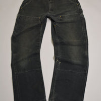 Washed Black Carhartt Double Knee