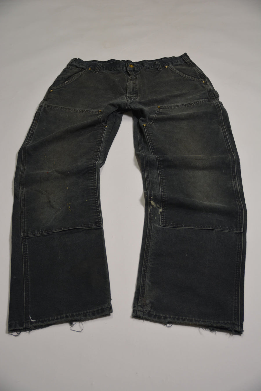 Washed Black Carhartt Double Knee