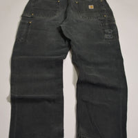 Washed Black Carhartt Double Knee