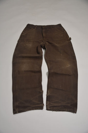 Washed Brown Carhartt Double Knee