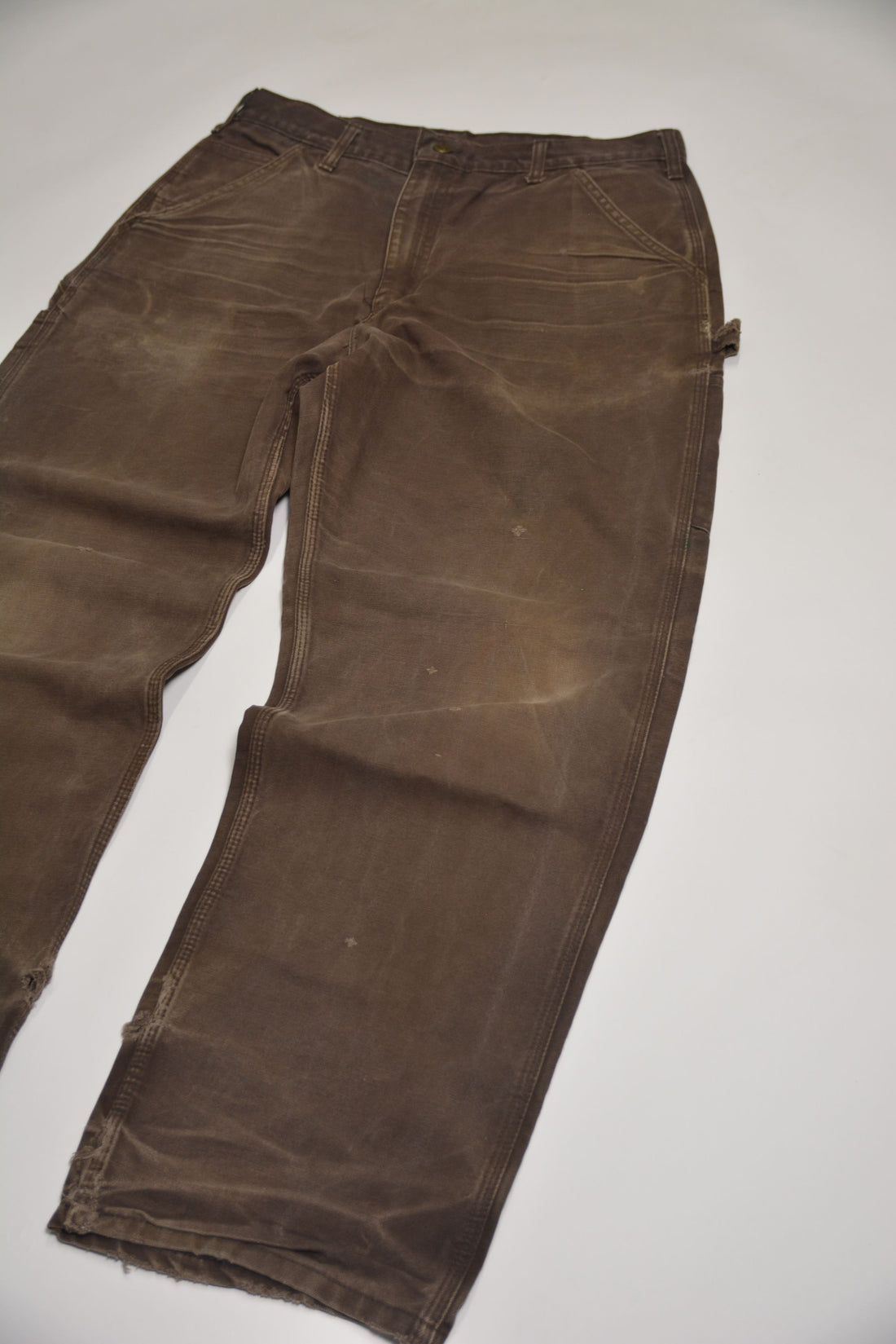 Washed Brown Carhartt Double Knee