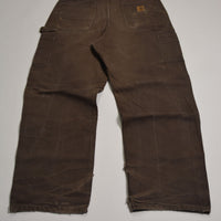 Washed Brown Carhartt Double Knee