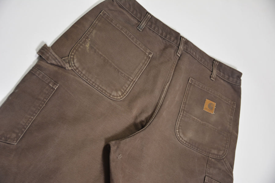 Washed Brown Carhartt Double Knee