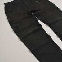 Washed Black Carhartt Double Knee