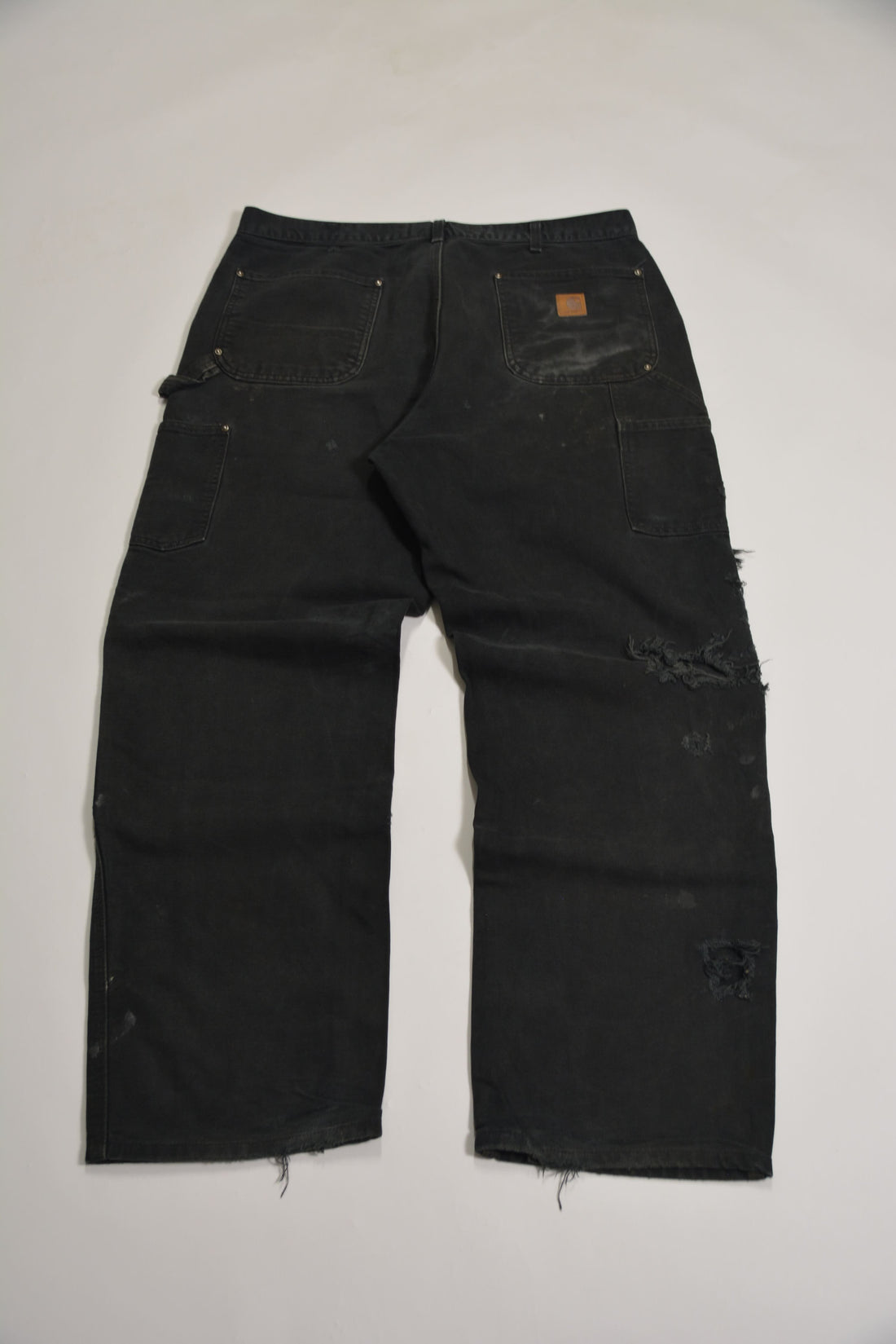 Washed Black Carhartt Double Knee