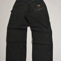 Washed Black Carhartt Double Knee