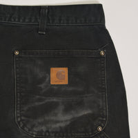 Washed Black Carhartt Double Knee