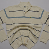 Lacoste Vintage Cream 1/4 Zip Sweater