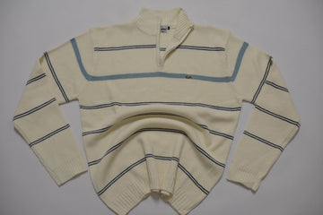 Lacoste Vintage Cream 1/4 Zip Sweater