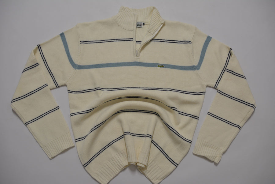 Lacoste Vintage Cream 1/4 Zip Sweater