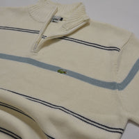 Lacoste Vintage Cream 1/4 Zip Sweater