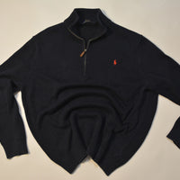 Black Ralph Lauren 1/4 Zip Sweater