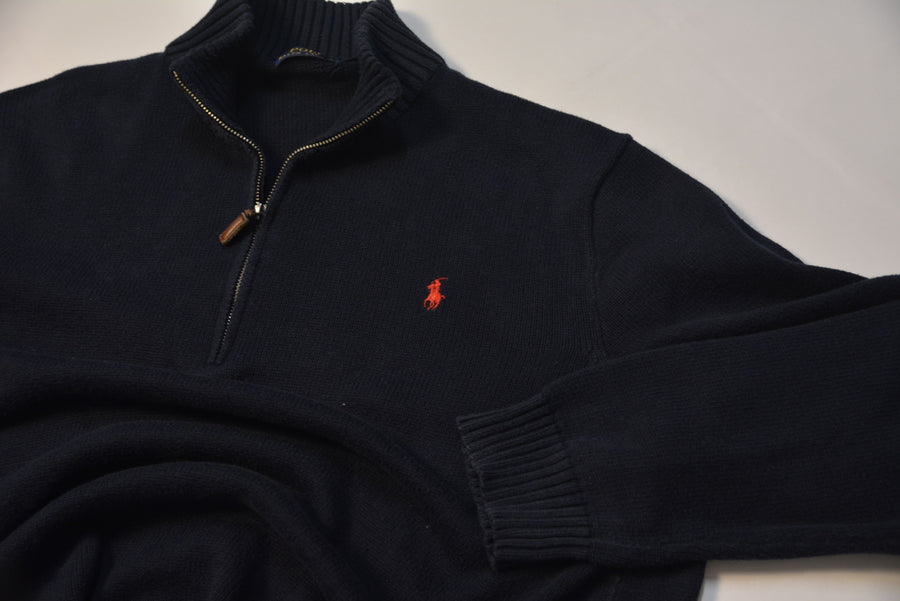 Black Ralph Lauren 1/4 Zip Sweater