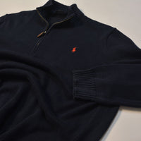 Black Ralph Lauren 1/4 Zip Sweater