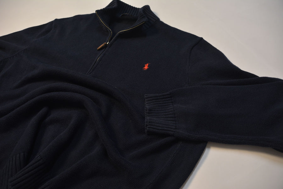 Black Ralph Lauren 1/4 Zip Sweater