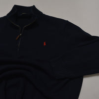 Black Ralph Lauren 1/4 Zip Sweater