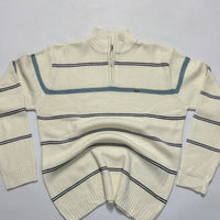 Lacoste Vintage Cream 1/4 Zip Sweater