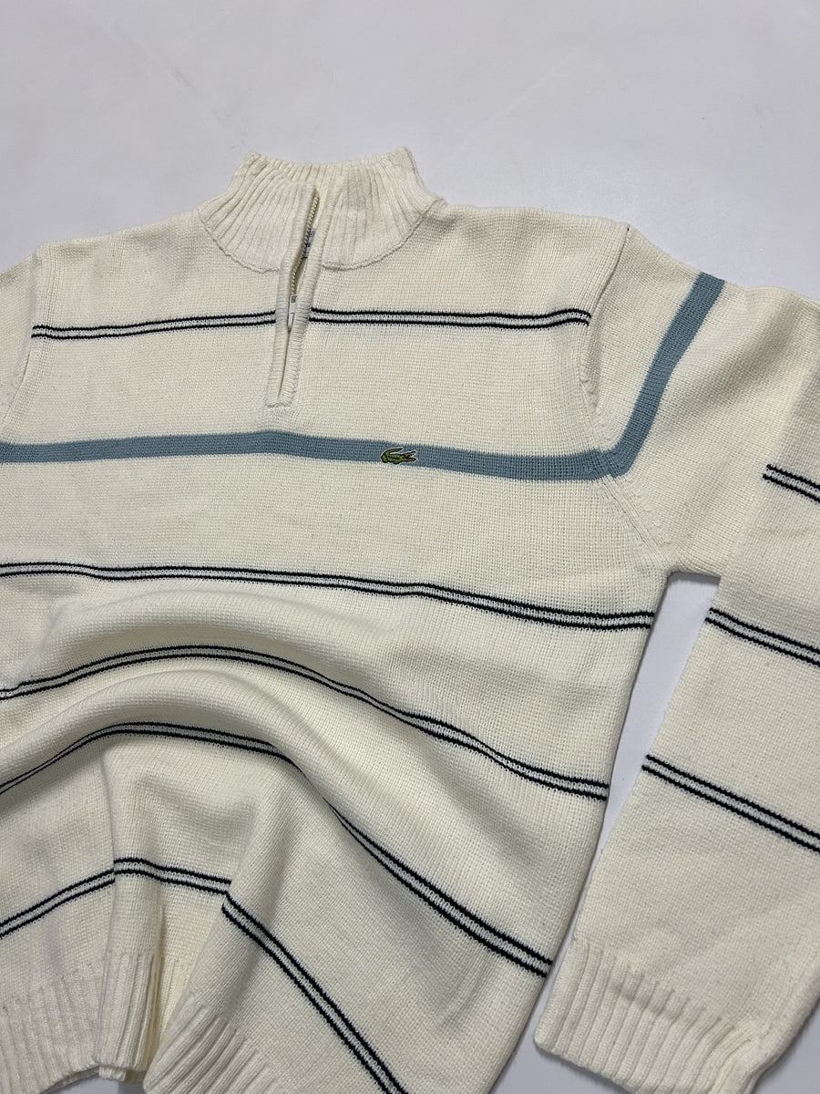 Lacoste Vintage Cream 1/4 Zip Sweater