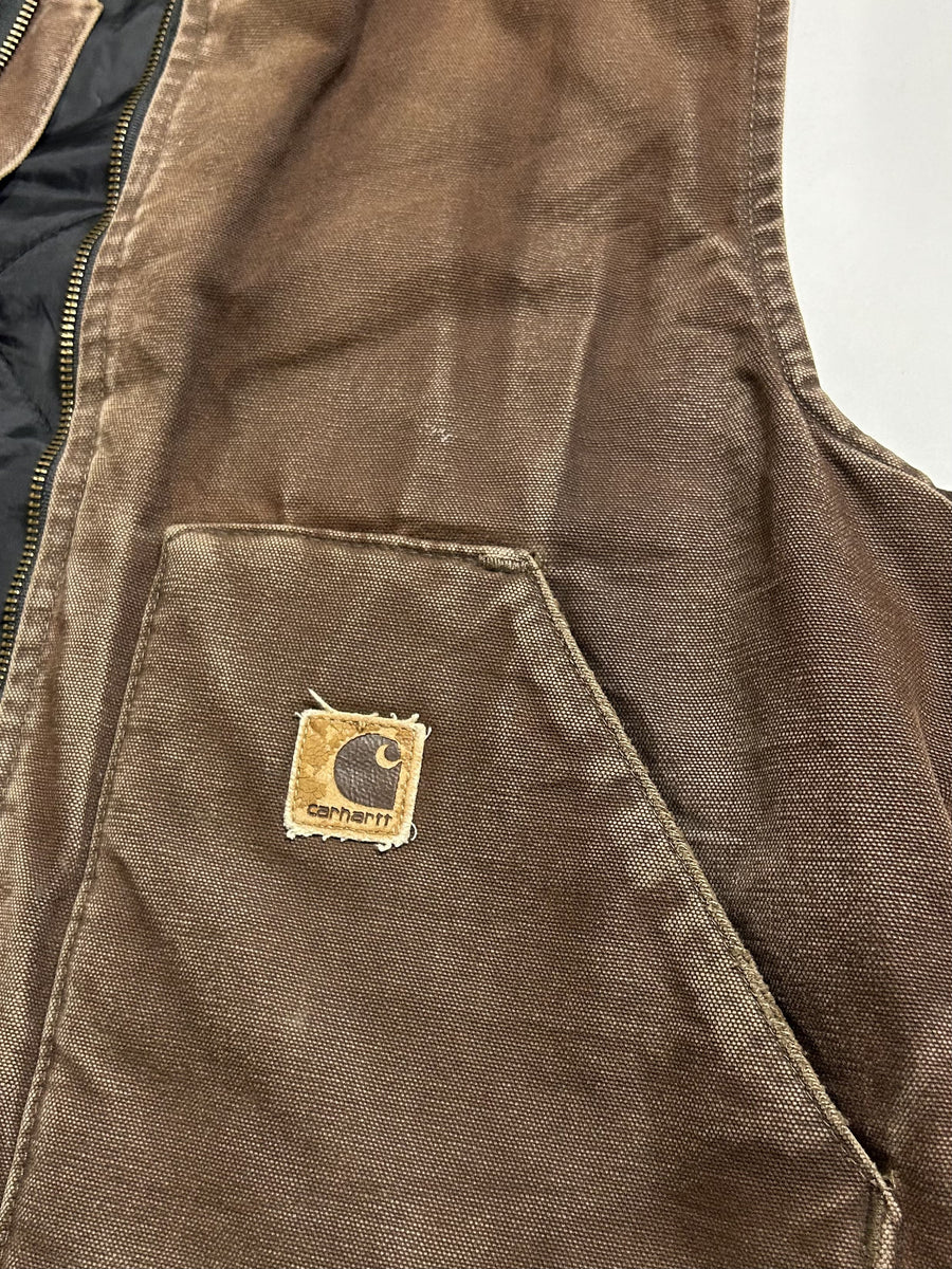 Vintage Washed Brown Carhartt Vest