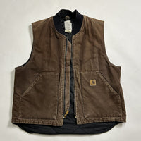 Vintage Washed Brown Carhartt Vest