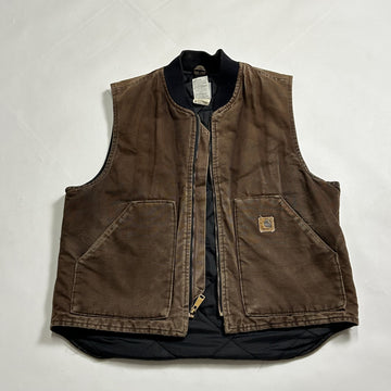 Vintage Washed Brown Carhartt Vest