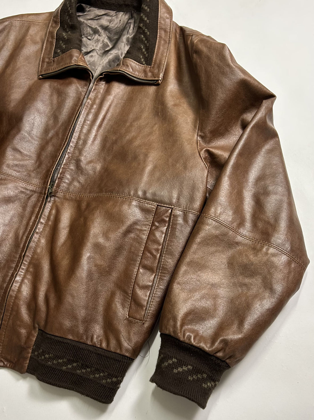 Brown Vintage Leather Jacket