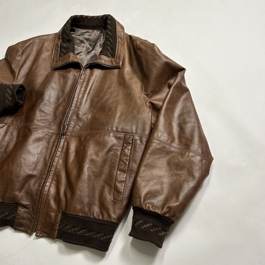 Brown Vintage Leather Jacket