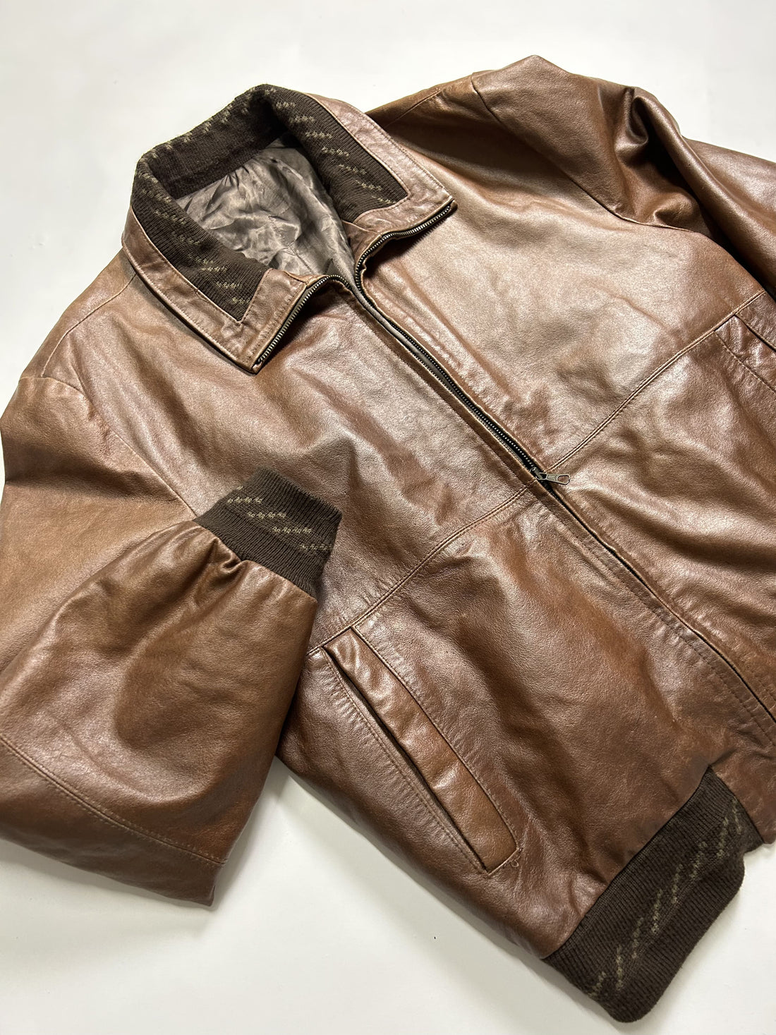 Brown Vintage Leather Jacket