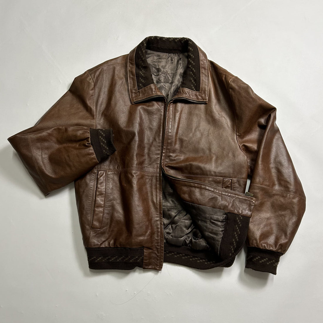 Brown Vintage Leather Jacket