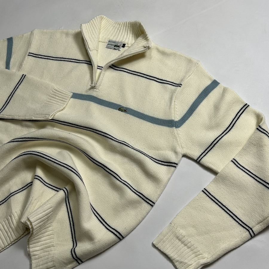 Lacoste Vintage Cream 1/4 Zip Sweater