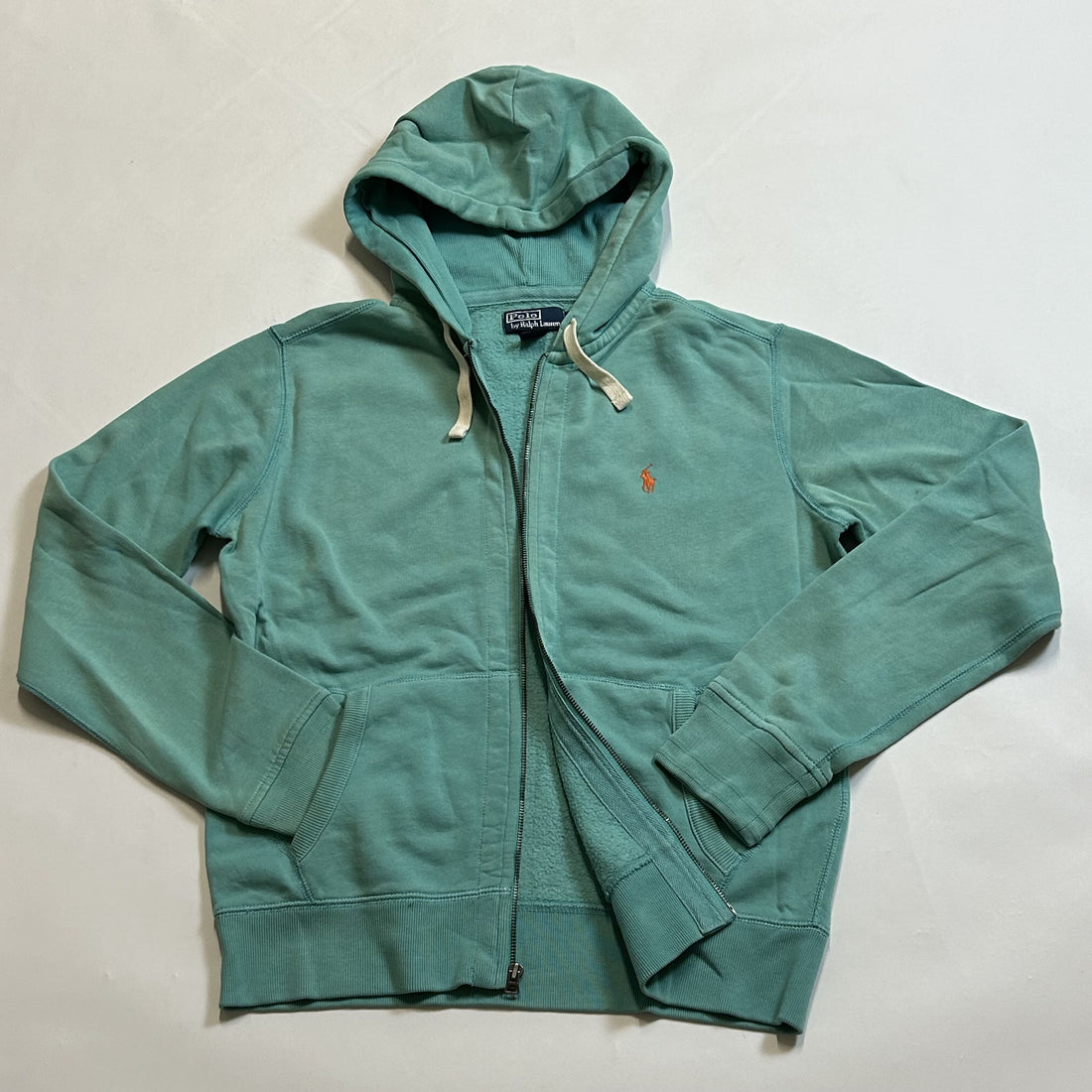 Aqua Green Ralph Lauren Zip Hoodie