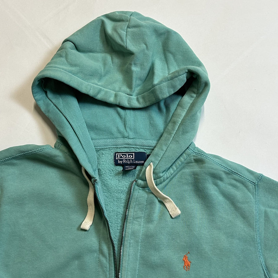 Aqua Green Ralph Lauren Zip Hoodie